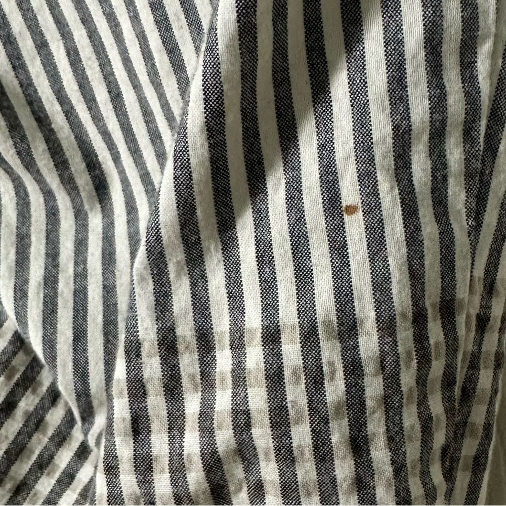 Anthropologie Cartonnier striped embroidered cropped pant 0 - Picture 10 of 13
